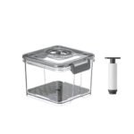 Pote Hermético com Bomba de Vácuo 1,5L - Cinza - Imagem 4