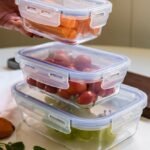 Pote Hermético de Borossilicato Retangular com Tampa 640ml