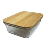 Pote Vidro Hermética Marmita Tampa de Bambu 1040ml - Imagem 2