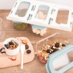 Kit 3 Potes Herméticos com Tampa e Suporte - Verde - Imagem 5