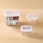 Conjunto com 03 Potes Herméticos Térmicos